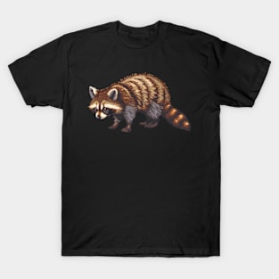 Raccoon in Pixel Form T-Shirt